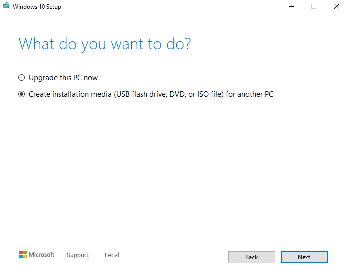 What do you want to do Screen